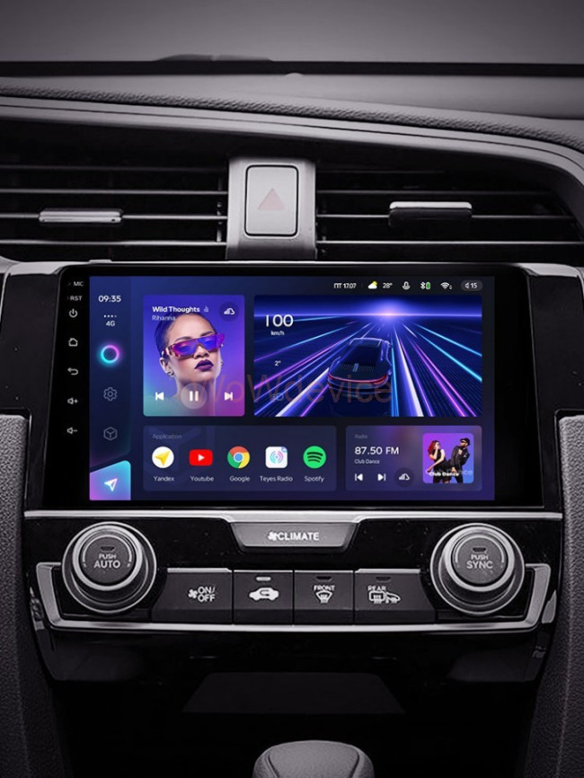 Штатная магнитола Teyes CC3 6/128 Honda Civic 10 FC FK (2015-2020)