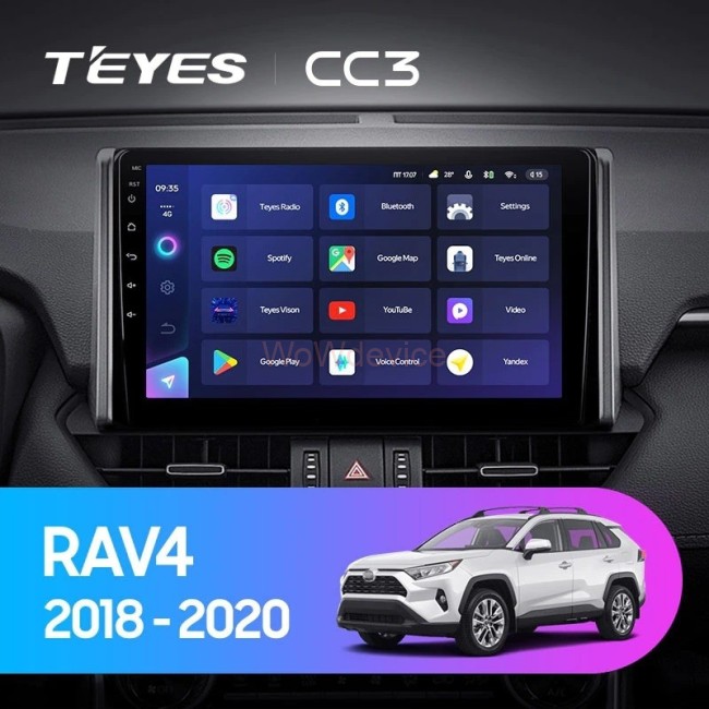 Штатная магнитола Teyes CC3L 4/32 Toyota RAV4 XA50 (2018-2020)