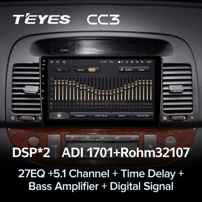 Штатная магнитола Teyes CC3 3/32 Toyota Camry 5 XV 30 (2001-2006) Тип-A Штатная магнитола Teyes CC3 3/32 Toyota Camry 5 XV 30 (2001-2006) Тип-A