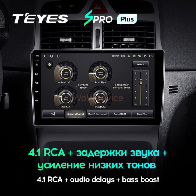 Штатная магнитола Teyes SPRO Plus 4/64 Peugeot 307 1 (2001-2008) Штатная магнитола Teyes SPRO Plus 4/64 Peugeot 307 1 (2001-2008)