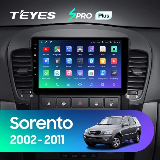 Штатная магнитола Teyes SPRO Plus 6/128 Kia Sorento BL (2002-2011)