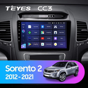 Штатная магнитола Teyes CC3 3/32 Kia Sorento 2 II XM (2012-2021) F2