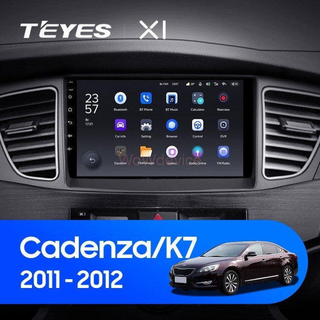 Штатная магнитола Teyes X1 4G 2/32 Kia Cadenza K7 (2011-2012)