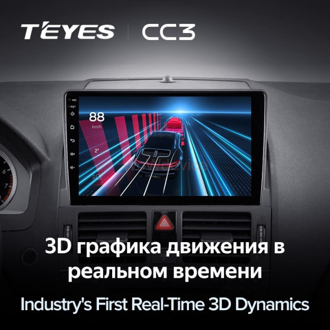 Штатная магнитола Teyes CC3 360 6/128 Mercedes Benz C-Class 3 W204 S204 (2006-2011)