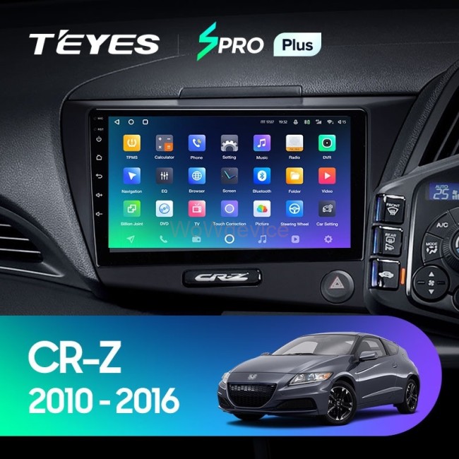 Штатная магнитола Teyes SPRO Plus 4/32 Honda CR-Z 1 (2010-2016) Правый руль