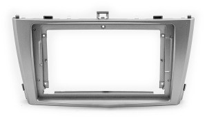 Рамка магнитолы 9.0" (цв.Серебро) для TOYOTA Avensis (T270) 2009-2015