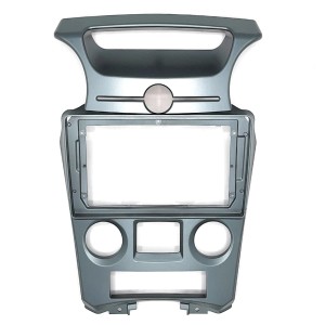 Рамка магнитолы 9.0" (цв.Черный) для KIA Carens 2013+; Rondo 2013+