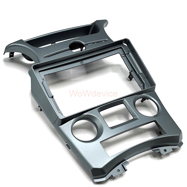 Рамка магнитолы 9.0" (цв.Черный) для KIA Carens 2013+; Rondo 2013+