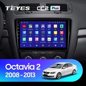 Штатная магнитола Teyes CC2 Plus 4/64 Skoda Octavia II (2008-2013)