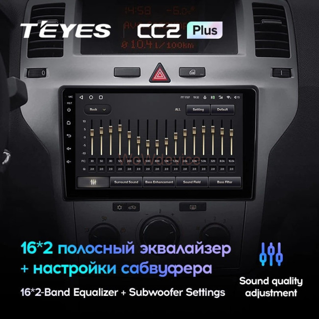 Штатная магнитола Teyes CC2L Plus 1/16 Opel Astra H (2004-2014) F1