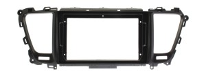 Рамка магнитолы 9.0" (цв.Черный) для KIA Carnival, Sedona 2014+ ver.1