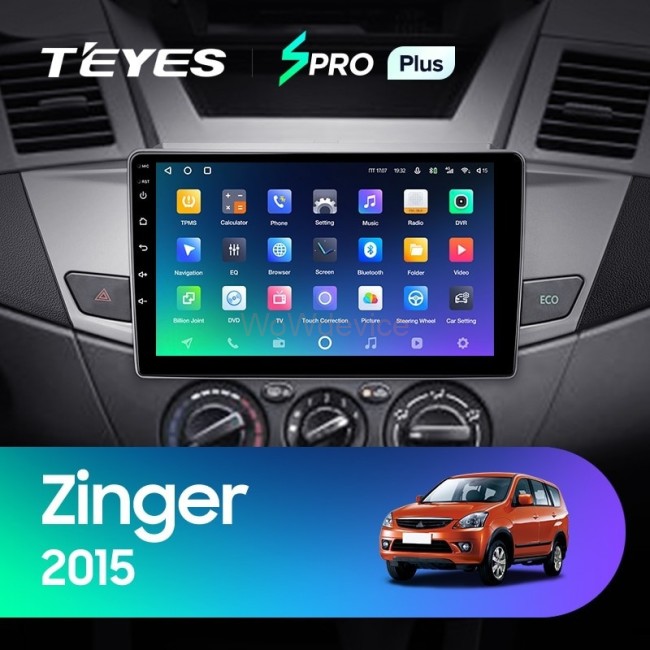 Штатная магнитола Teyes SPRO Plus 6/128 Mitsubishi Zinger 2015+