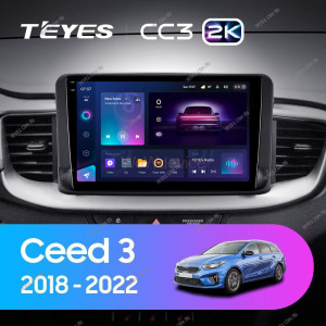 Штатная магнитола Teyes CC3 2K 4/64 Kia Ceed (2018-2021)