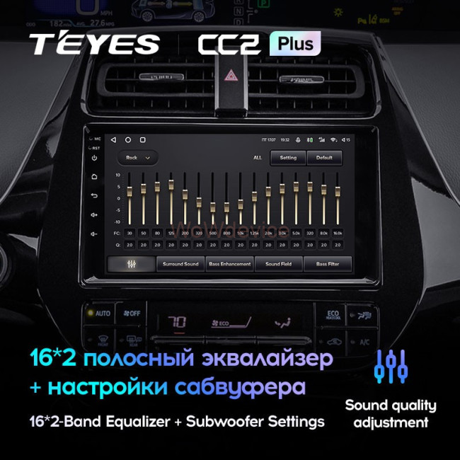 Штатная магнитола Teyes CC2 Plus 3/32 Toyota Prius XW50 (2015-2020) Штатная магнитола Teyes CC2 Plus 3/32 Toyota Prius XW50 (2015-2020)