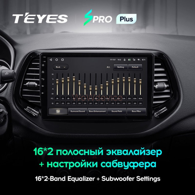 Штатная магнитола Teyes SPRO Plus 3/32 Jeep Compass 2 MP (2016-2018)