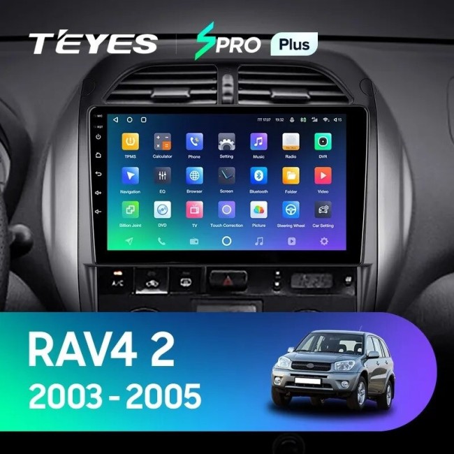 Штатная магнитола Teyes SPRO Plus 6/128 Toyota RAV4 2 CA20 CA20W XA20 (2003-2005) F4
