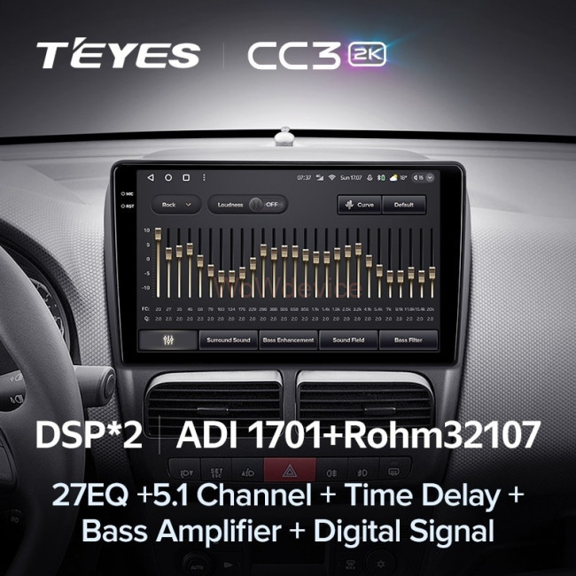 Штатная магнитола Teyes CC3 2K 3/32 Fiat Doblo 2 263 (2009-2015)