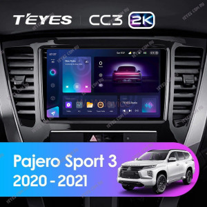 Штатная магнитола Teyes CC3 2K 360 6/128 Mitsubishi Pajero Sport 3 (2020-2021)
