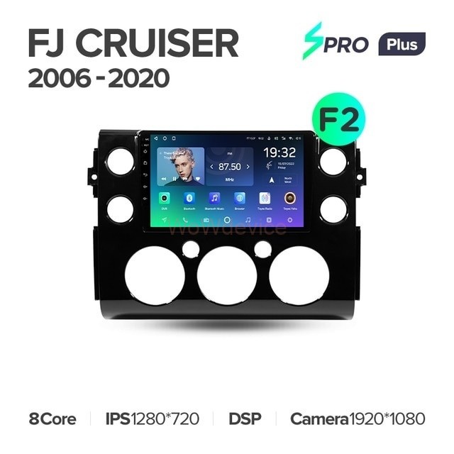 Штатная магнитола Teyes SPRO Plus 6/128 Toyota FJ Cruiser J15 (2006-2020) F2