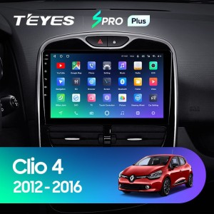 Штатная магнитола Teyes SPRO Plus 4/64 Renault Clio 4 BH98 KH98 (2012-2015)