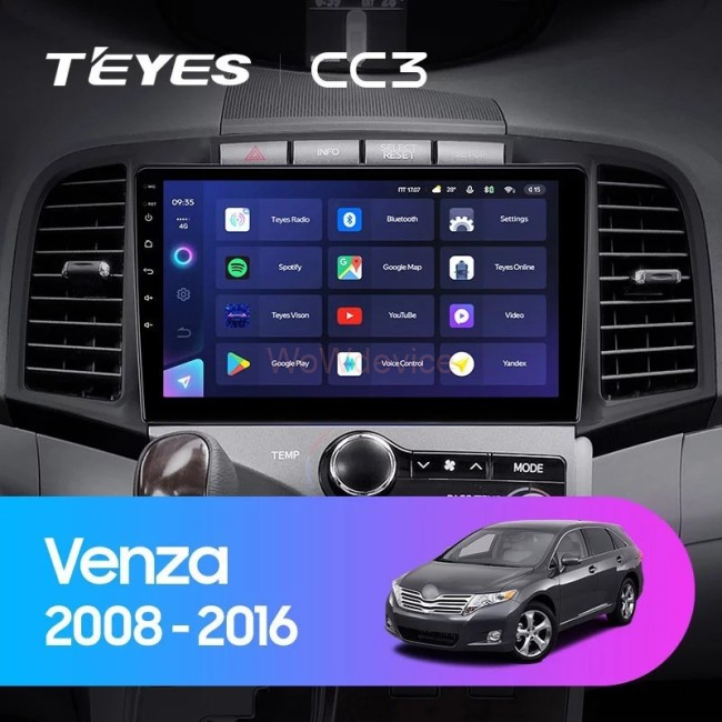 Штатная магнитола Teyes CC3L 4/32 Toyota Venza 2008-2016