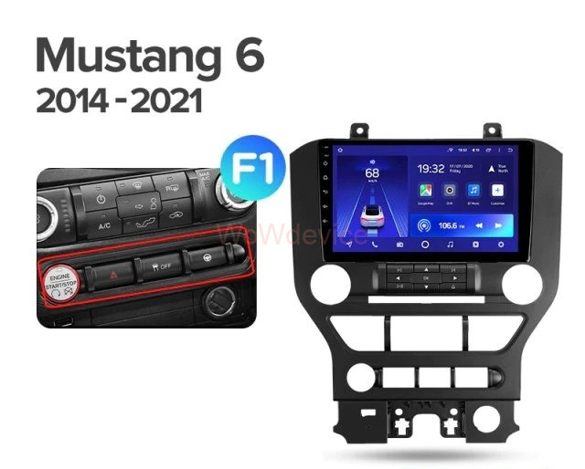 Штатная магнитола Teyes CC2 Plus 4/64 Ford Mustang VI S550 (2014-2021) Тип А Штатная магнитола Teyes CC2 Plus 4/64 Ford Mustang VI S550 (2014-2021) Тип А