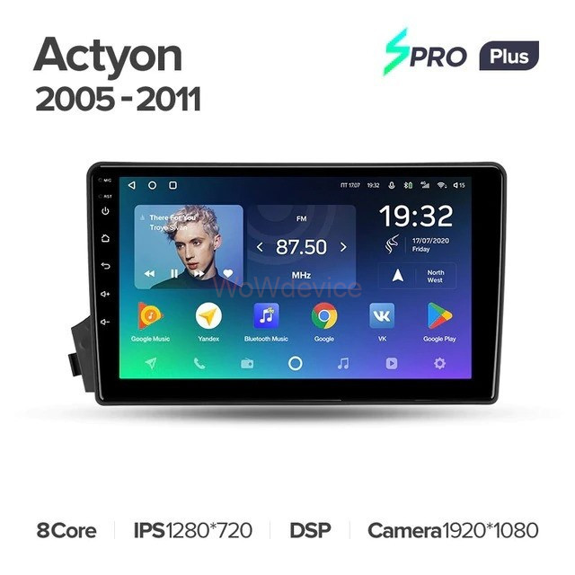 Штатная магнитола Teyes SPRO Plus 6/128 SsangYong Actyon C100 (2005-2011) Штатная магнитола Teyes SPRO Plus 6/128 SsangYong Actyon C100 (2005-2011)