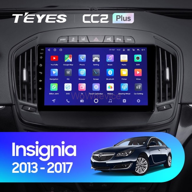 Штатная магнитола Teyes CC2 Plus 4/32 Opel Insignia (2013-2017) Тип-В