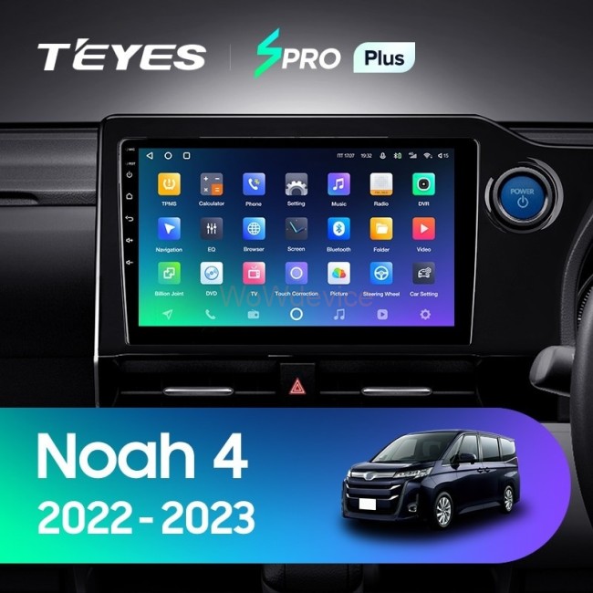 Штатная магнитола Teyes SPRO Plus 4/32 Toyota Noah 4 R90 (2022-2023) Правый руль