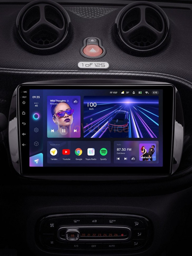 Штатная магнитола Teyes CC3 360 6/128 Mercedes Benz Smart Fortwo 3 C453 A453 W453 (2014-2020)