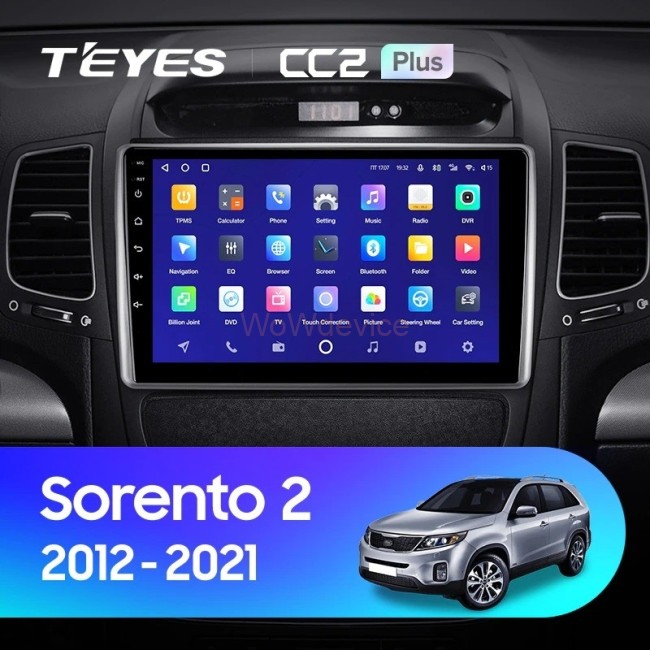 Штатная магнитола Teyes CC2 Plus 6/128 Kia Sorento 2 II XM (2012-2021) F2