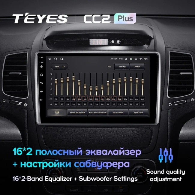 Штатная магнитола Teyes CC2 Plus 6/128 Kia Sorento 2 II XM (2012-2021) F2 Штатная магнитола Teyes CC2 Plus 6/128 Kia Sorento 2 II XM (2012-2021) F2