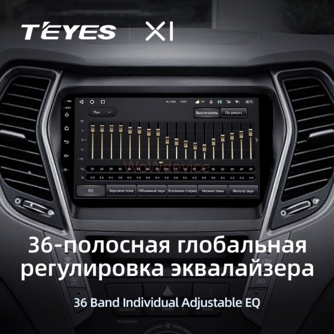 Штатная магнитола Teyes X1 4G 2/32 Hyundai Santa Fe 3 (2013-2016) Тип-C Штатная магнитола Teyes X1 4G 2/32 Hyundai Santa Fe 3 (2013-2016) Тип-C