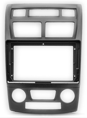 Рамка магнитолы 9.0" (цв.Черный) для KIA Sportage (KM) 2008-2010 Климат