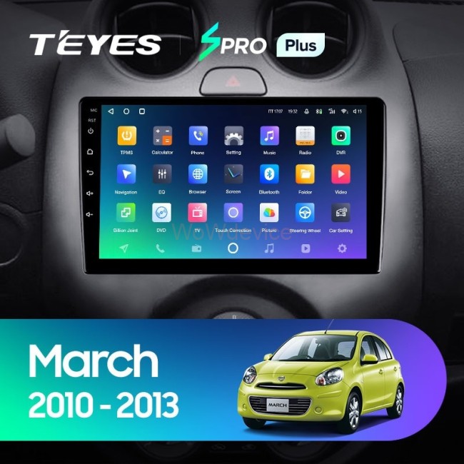 Штатная магнитола Teyes SPRO Plus 6/128 Nissan March K13 (2010-2013)