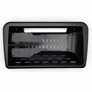 Рамка магнитолы 9.0" (цв.Черный) для MAZDA (6), Atenza 2002-2007 Верхнее крепление