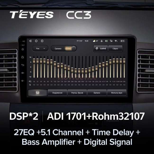Штатная магнитола Teyes CC3 3/32 Toyota Corolla E130 E120 (2000-2004) Штатная магнитола Teyes CC3 3/32 Toyota Corolla E130 E120 (2000-2004)