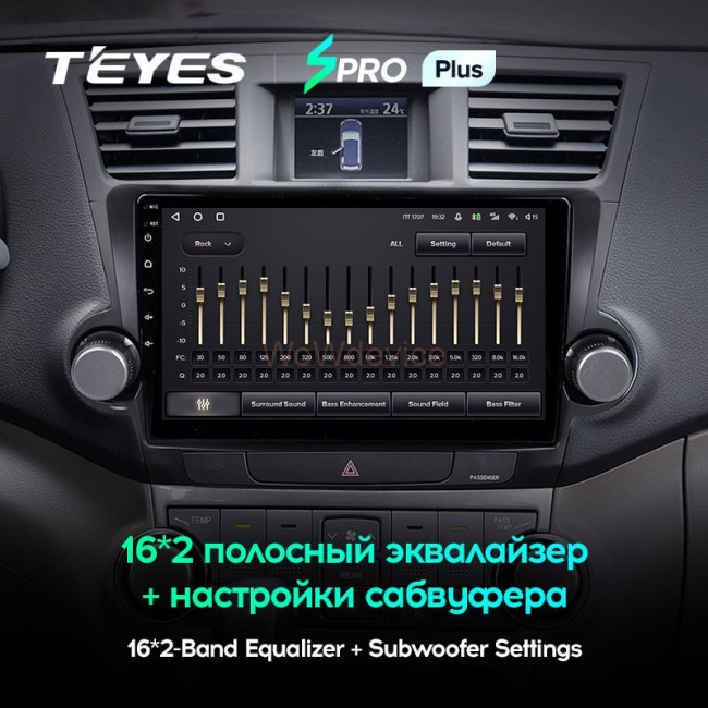 Штатная магнитола Teyes SPRO Plus 3/32 Toyota Highlander 2 XU40 (2007-2013) 10" диагональ Тип-A Штатная магнитола Teyes SPRO Plus 3/32 Toyota Highlander 2 XU40 (2007-2013) 10" диагональ Тип-A
