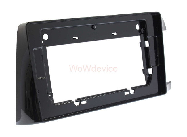 Рамка магнитолы 10.2" (цв.Глянцевый Черный) для TOYOTA Wish 2003-2009 Правый руль / ver.2