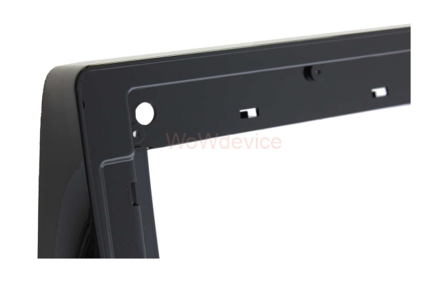 Рамка магнитолы 10.2" (цв.Глянцевый Черный) для TOYOTA Wish 2003-2009 Правый руль / ver.2