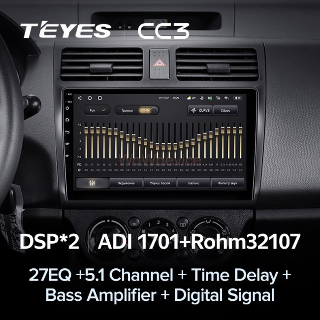 Штатная магнитола Teyes CC3 6/128 Suzuki Swift 3 (2003-2010)