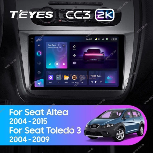 Штатная магнитола Teyes CC3 2K 360 6/128 Seat Altea 5P (2004-2015) Штатная магнитола Teyes CC3 2K 360 6/128 Seat Altea 5P (2004-2015)