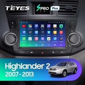Штатная магнитола Teyes SPRO Plus 3/32 Toyota Highlander 2 XU40 (2007-2013) 9"диагональ