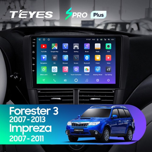 Штатная магнитола Teyes SPRO Plus 6/128 Subaru Forester 3 SH (2007-2013)