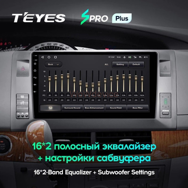 Штатная магнитола Teyes SPRO Plus 3/32 Toyota Previa, Estima AHR20 XR50 (2006-2019) левый руль