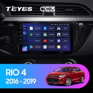 Штатная магнитола Teyes CC3 6/128 Kia RIO 4 (2016-2019) Тип-B