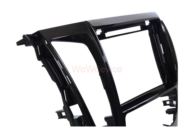 Рамка магнитолы 9.0" (цв.Глянцевый Черный) для MITSUBISHI Pajero Sport 2015+