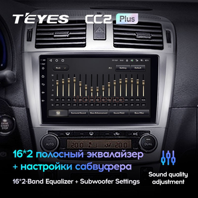 Штатная магнитола Teyes CC2 Plus 6/128 Toyota Avensis 3 (2008-2015)