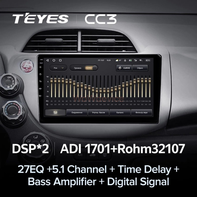Штатная магнитола Teyes CC3 6/128 Honda Fit 2 GE (2007-2014) Штатная магнитола Teyes CC3 6/128 Honda Fit 2 GE (2007-2014)
