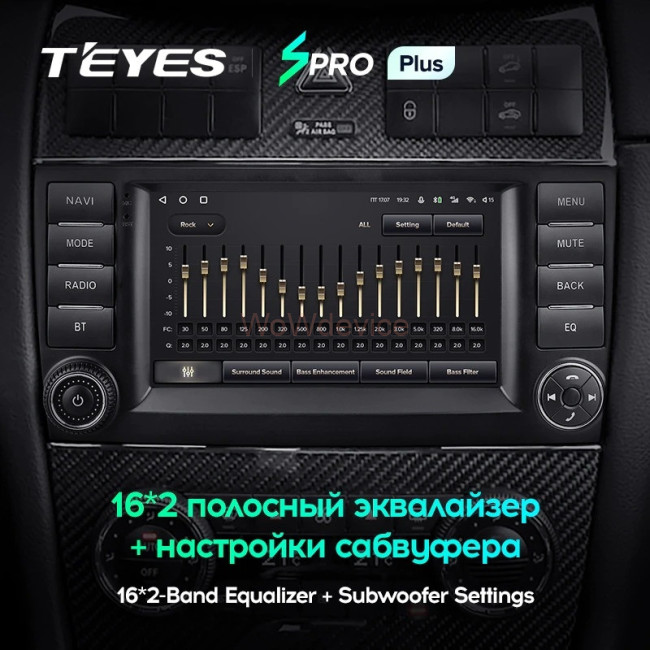 Штатная магнитола Teyes SPRO Plus 4/64 Mercedes-Benz C-Class W203 W209 C180 C200 CL203 C209 A209 (2004-2011) 7 дюймов